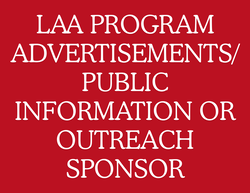 LAA Program Advertisements/Public Information or Outreach Events